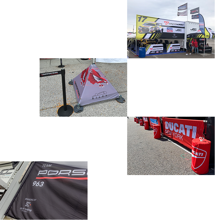 Out There Brands Custom motorsport banners and displays